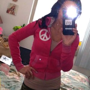 VS PINK Sweatshirt Peace Hoodie XS ✌